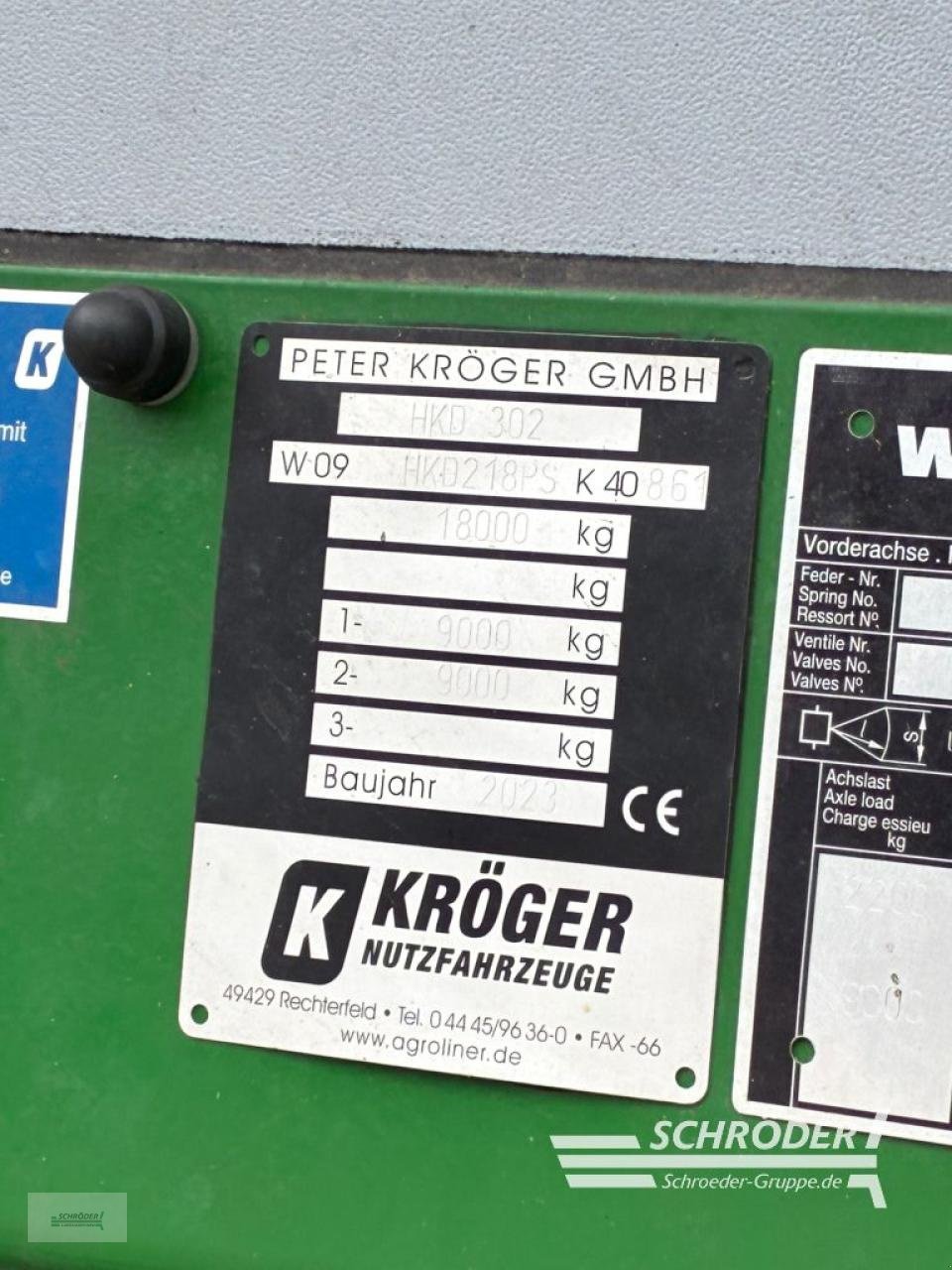 Anhänger typu Kröger HKD 302 | SEITENBORDWÄNDE ALS PORTAL, Gebrauchtmaschine v Langförden (Obrázek 2)